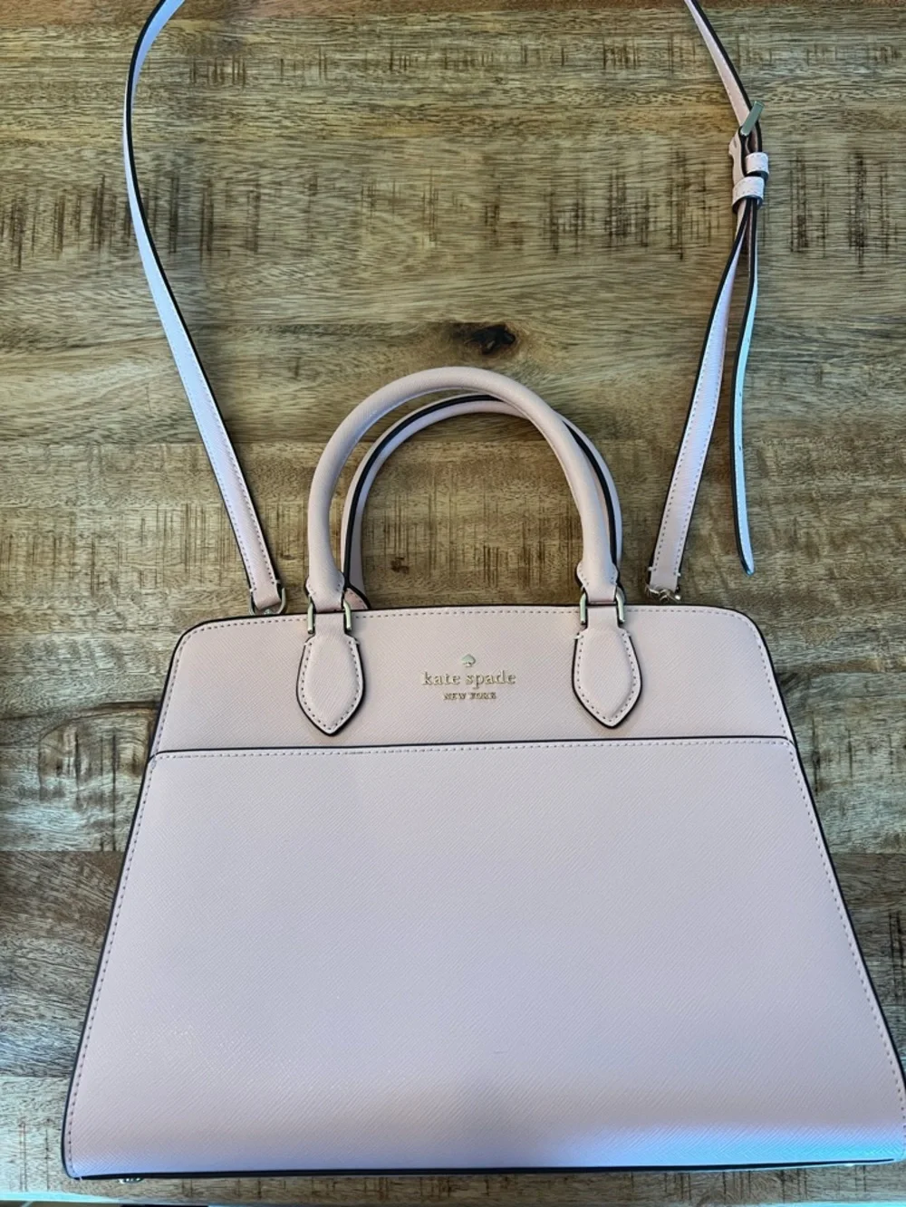 kate spade ♠️ Blush Pink Top-Handle Satchel with Detachable Strap